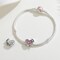 2026 Graduation Cap Charms for Pandora Bracelets Necklace 925 Sterling Silver Bead for Daughter Granddaughter Graduation Pedant with 5A Cubic BBF Christmas Gift (Pink)